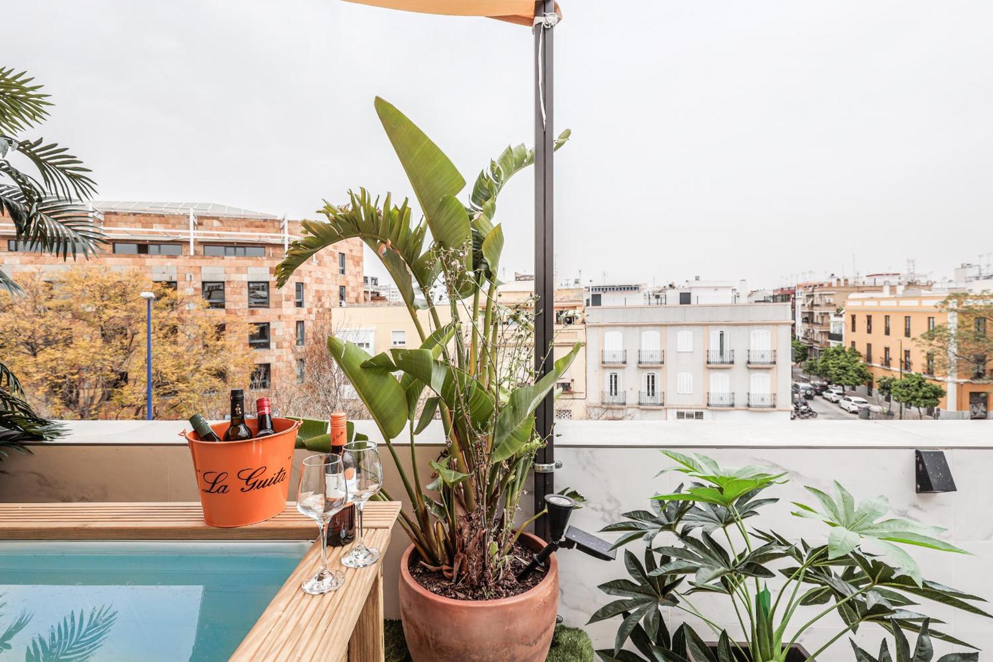 Fantastico Atico 2 Hab Y Gran Terraza Privada Apartment เซบีญา ภายนอก รูปภาพ